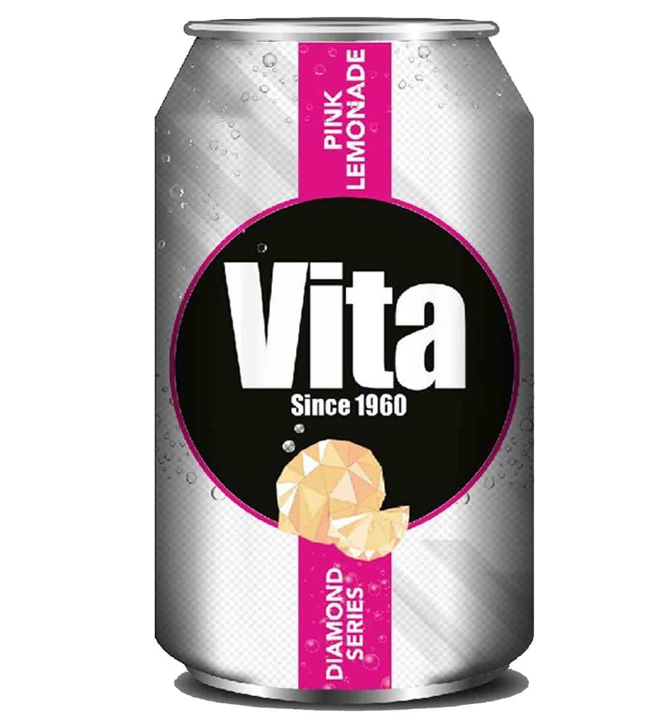 فيتا غازي ليمون وردي 330 مل