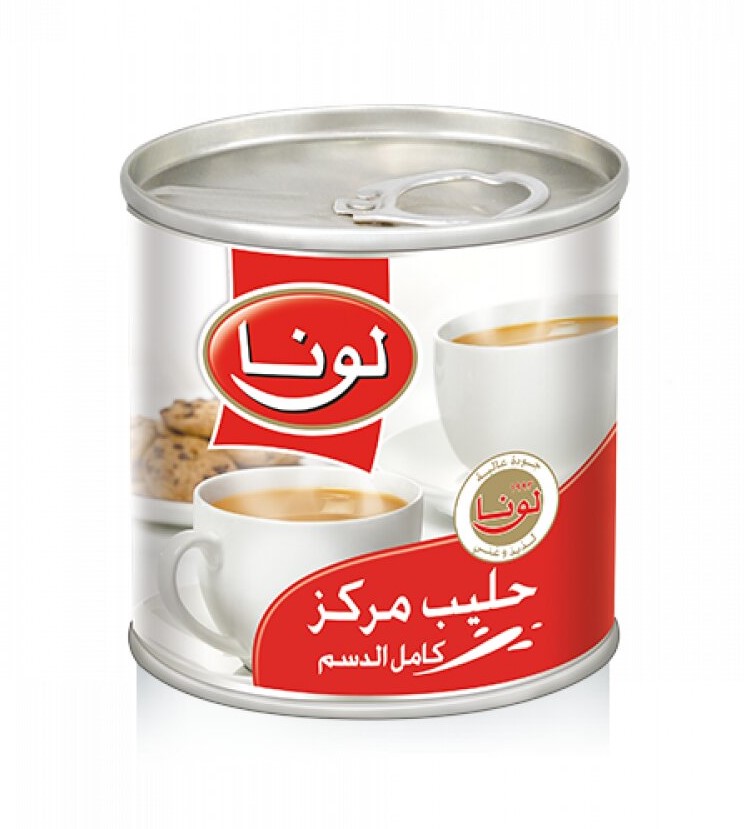 لونا حليب مركز كامل الدسم 170 مل