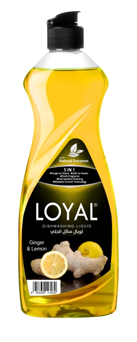 لويال سائل جلي بالانزيمات زنجبيل و ليمون 700 مل