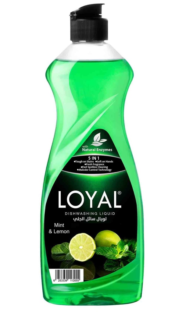 لويال سائل جلي بالانزيمات ليمون و نعنع 700 مل