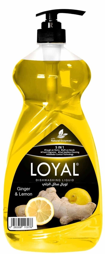 لويال سائل جلي بالانزيمات زنجبيل و ليمون 1.5 لتر