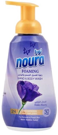 نورا سائل يدين فوم الجمال مخفي نهدي 500 مل