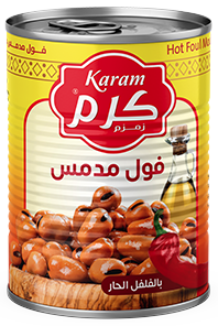 كرم فول مدمس 380 غم كرتونة