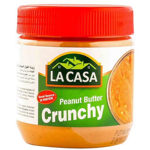 لاكاسا زبدة الفول السوداني كرنشي 340 غم