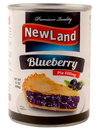 نيولاند حشوة التوت الازرق 595 غم