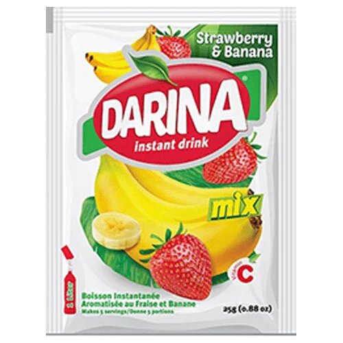 دارينا فراولة و موز 25 غم