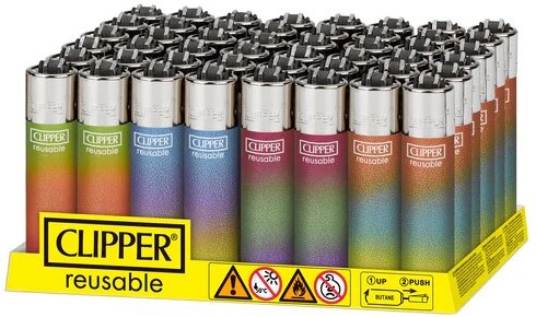 كليبر قداحات ملونة مموجة