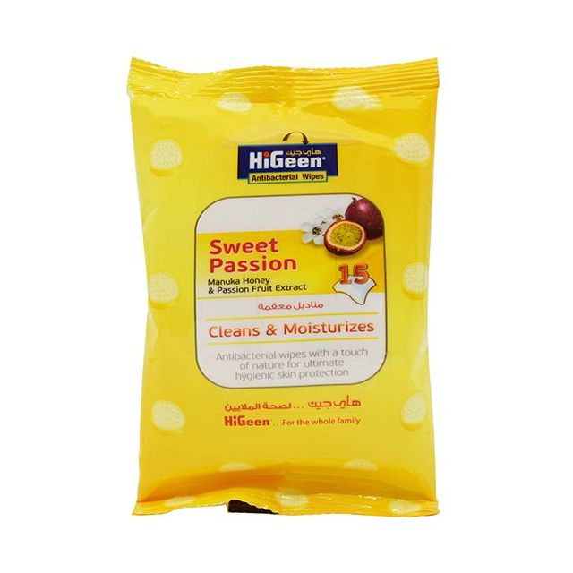 هايجين مناديل معقمة سويت باشن 15 منديل