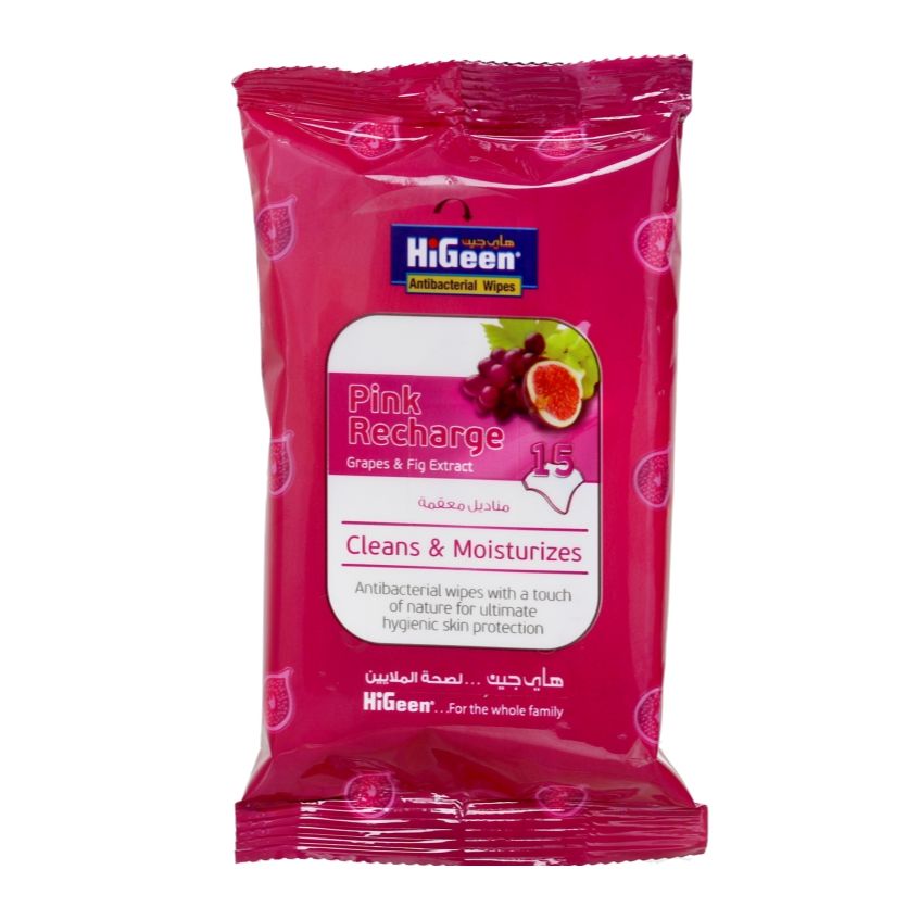 هايجين مناديل معقمة برائحة العنب و التين 15 منديل