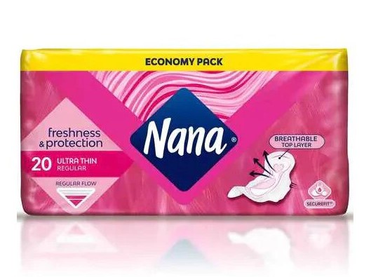 نانا فوط صحية الترا رفيعة متوسطة 20 قطعة