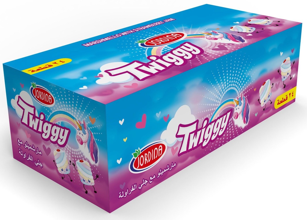 جوردينا تويجي مارشميلو مع جيلي الفراولة 25 غم