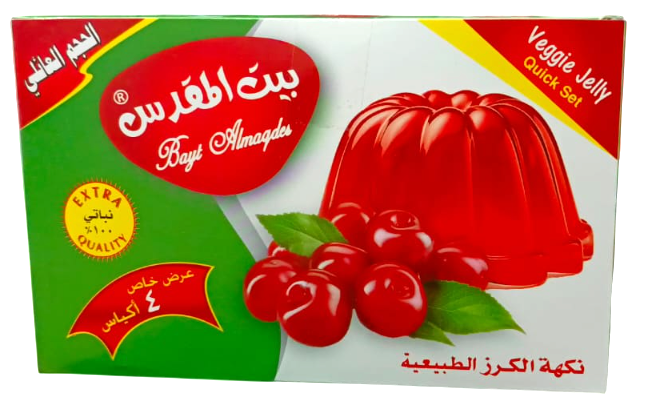 بيت المقدس جيلي نباتي كرز عرض 85 غم * 4