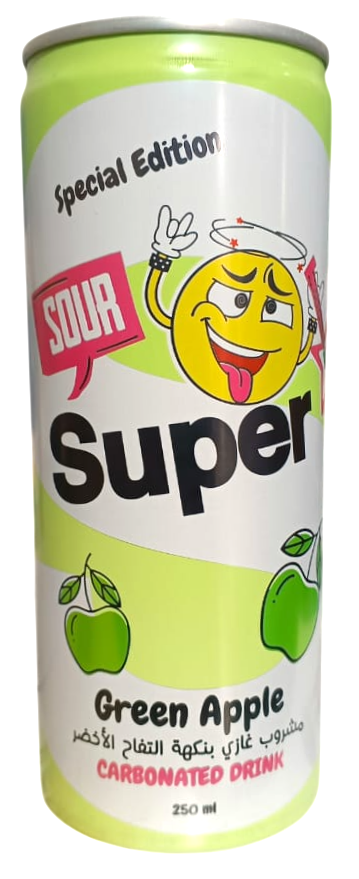 سوبر غازي تفاح اخضر 250 مل