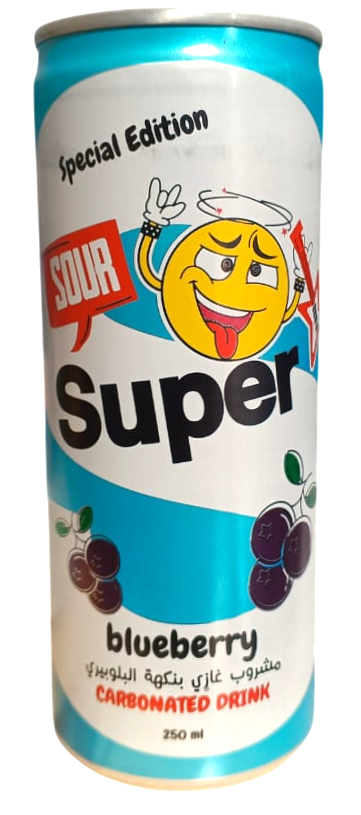سوبر غازي تفاح بلوباري حامض 250 مل