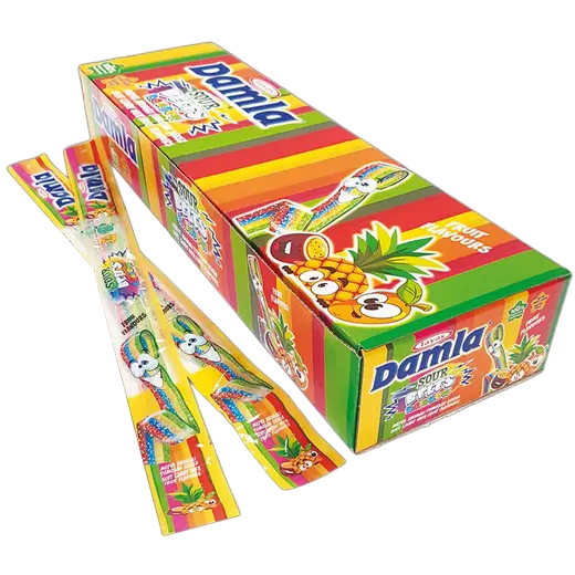 دملا حبل الكاندي الحامضة اناناس 15 غم
