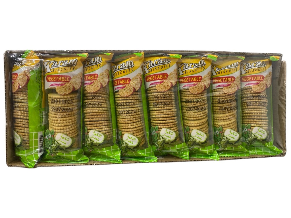 بسكوت كرم صيني بنكهة الخضار 27 غم * 24
