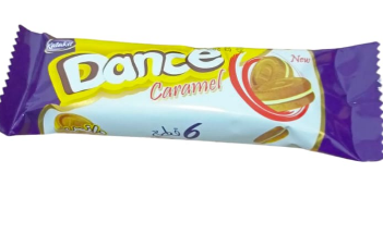 كتاكيت دانس بسكويت محشو بكريمة الكراميل 35 غم*24