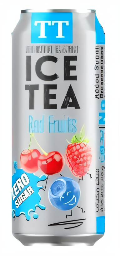 تي تي ايس تي فواكة حمراء خالي من السكر 330 مل