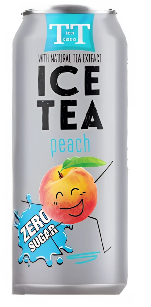 تي تي ايس تي خوخ خالي من السكر 330 مل