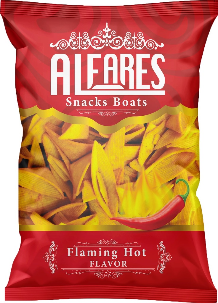 الفارس مقرمشات شكل قوارب حار 160 غم