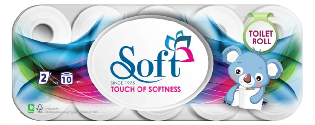 سوفت ورق تواليت مضغوط 10 رول