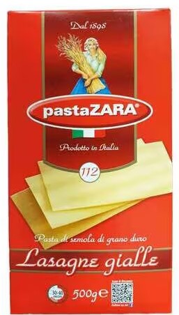 باستا زارا لازانيا ..رقم 112 ..500 غم