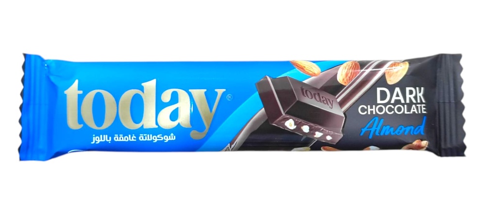 توداي شوكولاتة غامقة باللوز 36 غرام