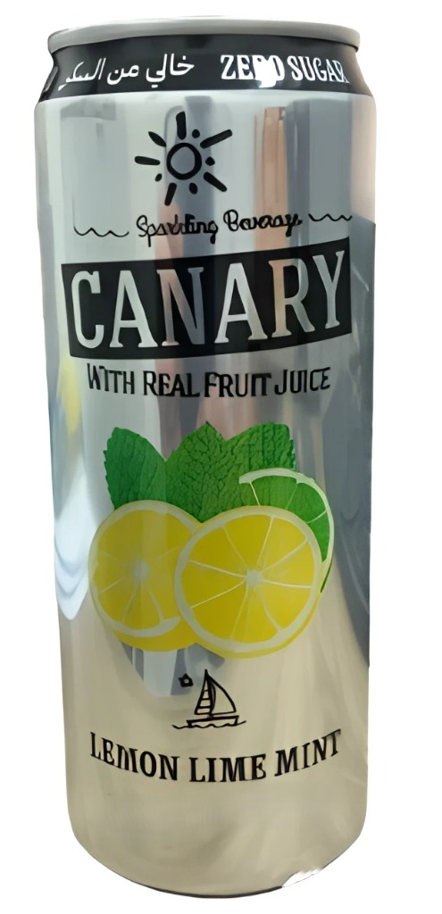 كناري الليمون و النعنع خالي من السكر 330مل  * 24