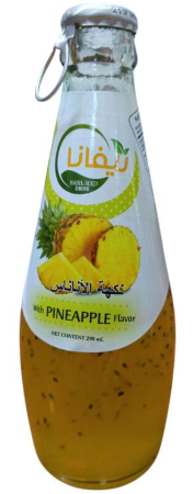ريفانا عصير بذور الريحان بنكهة الاناناس 290 مل