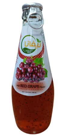 ريفانا عصير بذور الريحان بنكهة العنب الاحمر 290 مل