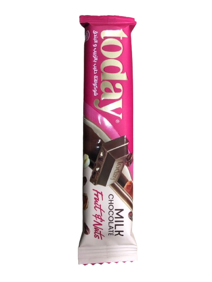 توداي شوكولاتة حليب بالزبيب و البندق  36 غم