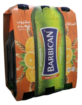 بربيكان برتقال زجاج 330 مل *6