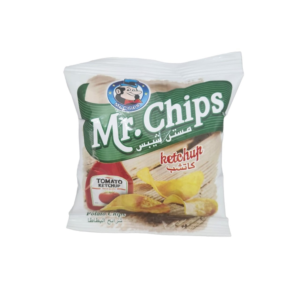 مستر شيبس بطاطا بالكاتشب 13 غم*100