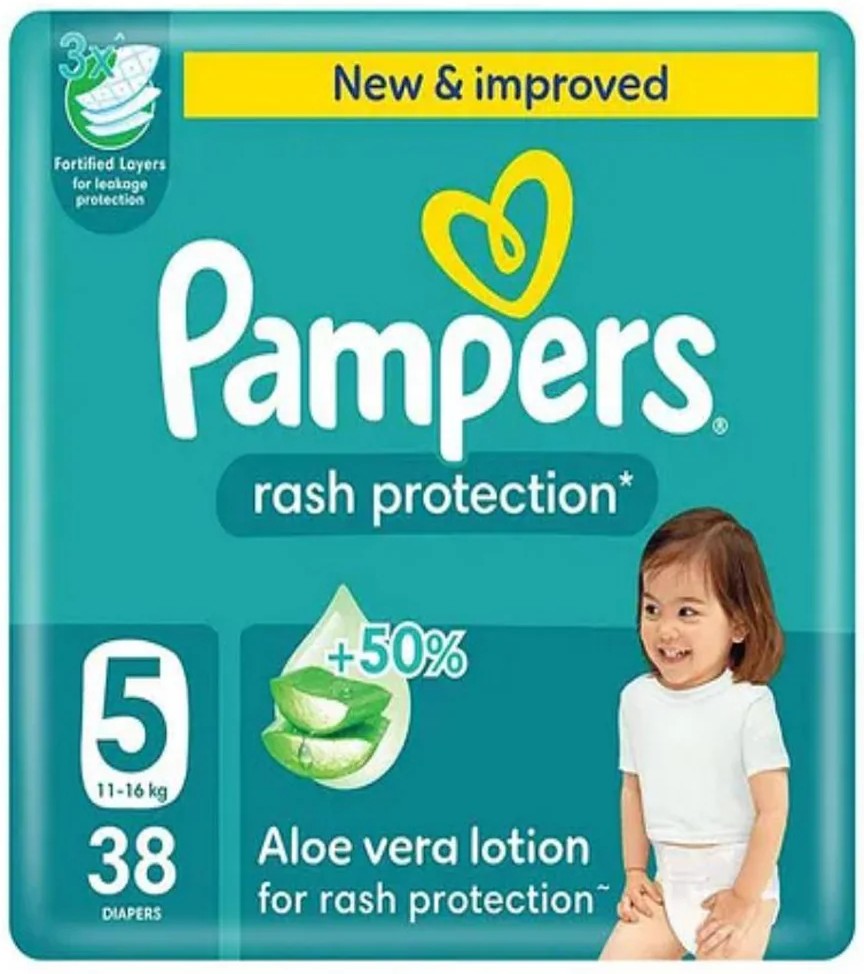 بامبرز حفاضات اطفال مقاس (5)* 38فوطة