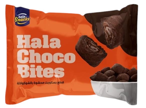 هلا شوكو بايتس بسكويت بحشوة بالشوكولاتة 25 غم