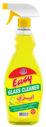 ايزي منظف زجاج بعطر الليمون مع فرد 825 مل