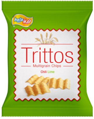 شيبس هلا تريتوس اخضر 70 غم*25