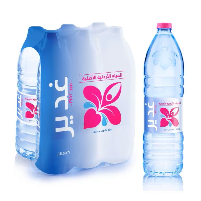 غدير مياه شرب 1.5 لتر