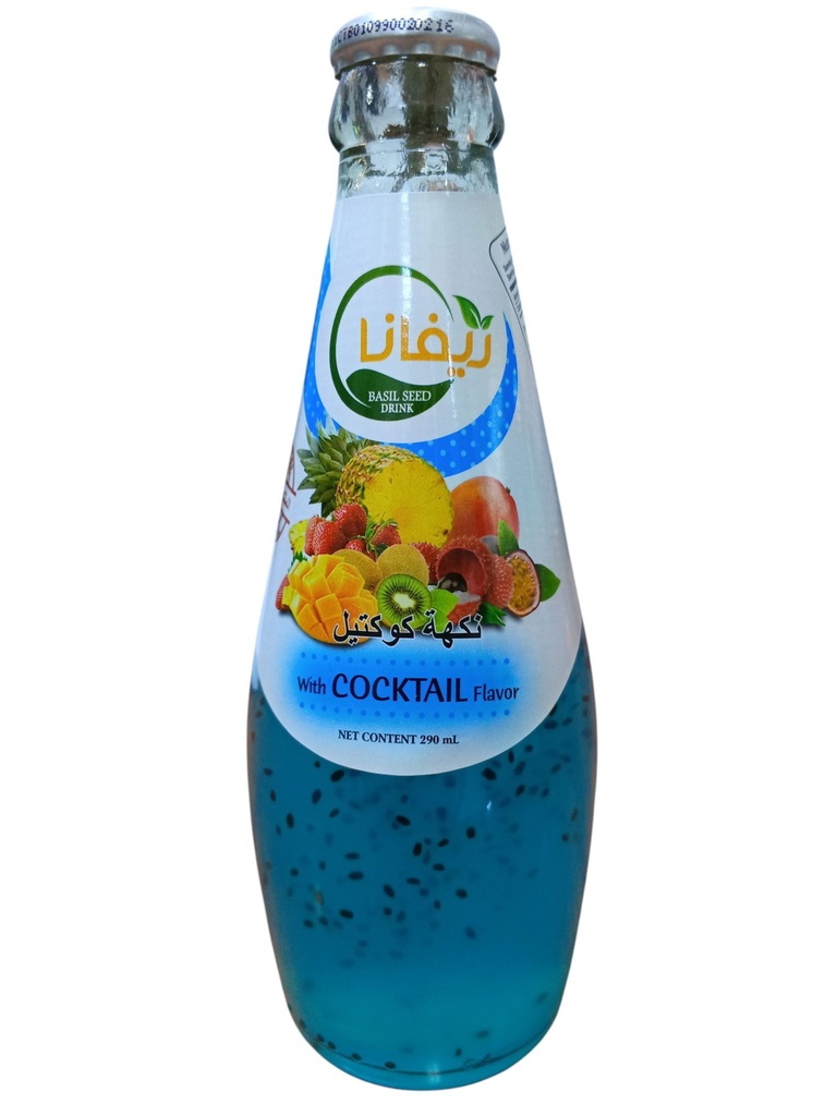ريفانا عصير بذور الريحان بنكهة الكوكتيل 290 مل
