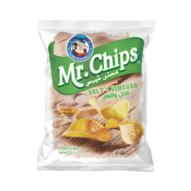 مستر شيبس بطاطا ملح و خل 28 غم
