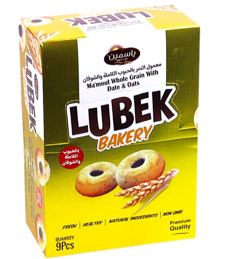 الياسمين معمول التمر بالحبوب الكاملة والشوفان