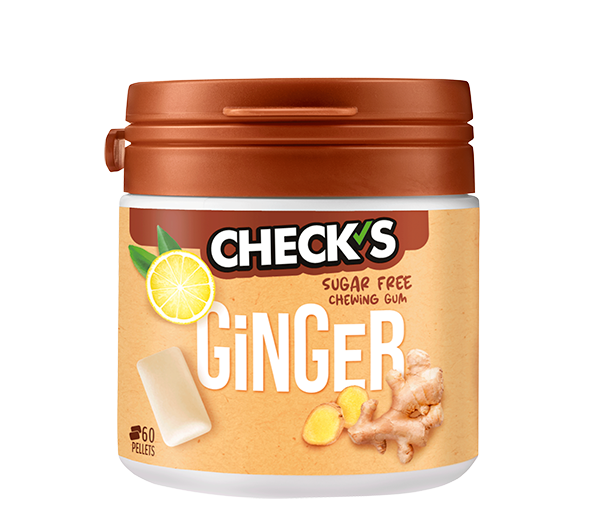 تشيكس علكة زنجبيل وليمون خالي من السكر  70 غم