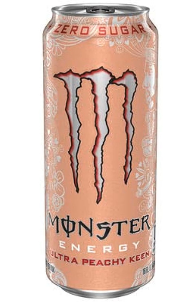 مونستر مشروب طاقة الترا بيتشي كين خالي من السكر 500 مل
