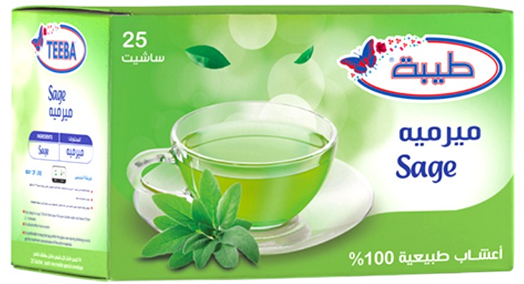 طيبة اعشاب طبيعية ميرميه 60 غم