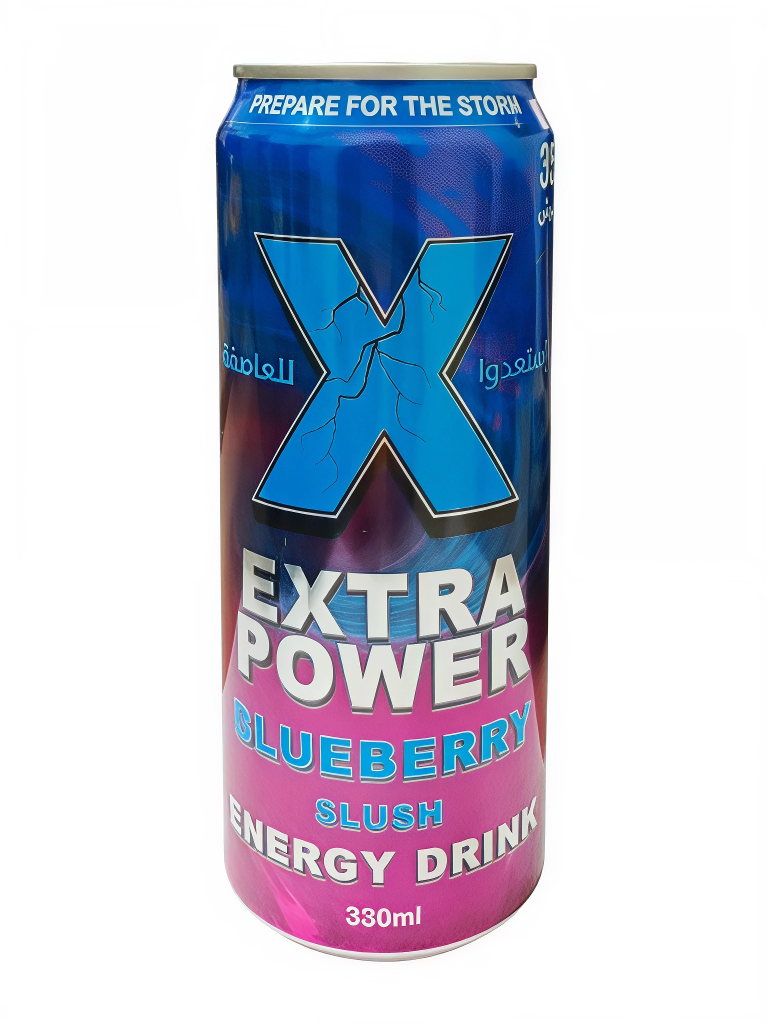اكسترا باور مشروب طاقة توت مثلج 330 مل*24