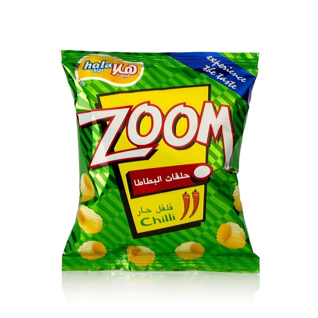 شيبس هلا زووم فلفل حار 18 غم*50