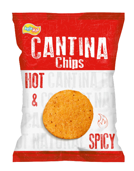 شيبس هلا كانتينا حار 70 غم*25