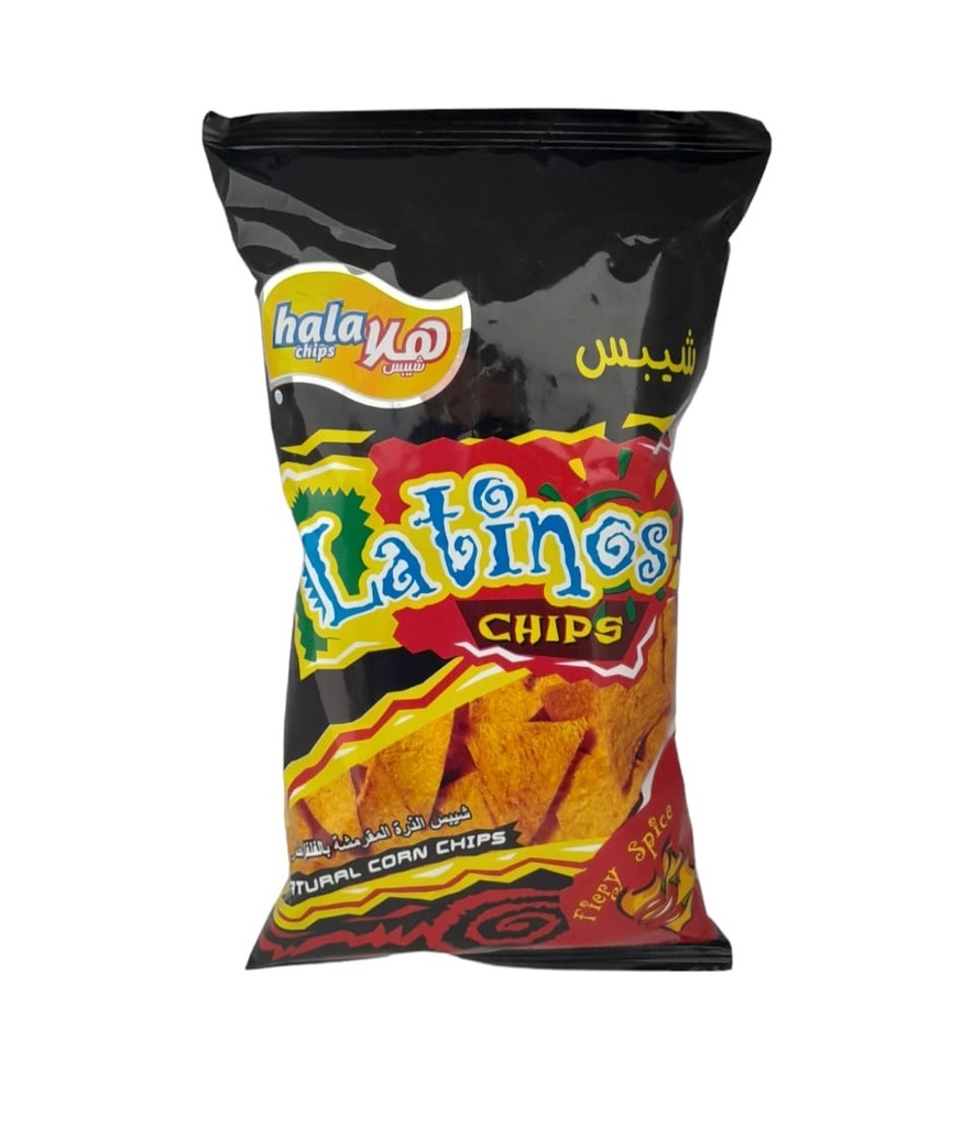 شيبس هلا لاتينوس فلفل حار 70 غم*25