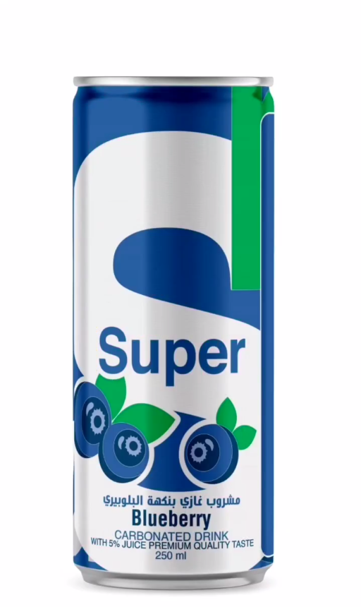 سوبر غازي بلوبيري 250 مل 