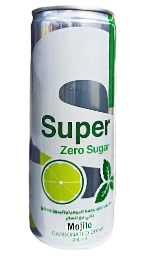 سوبر غازي موهيتو خالي من السكر 250 مل
